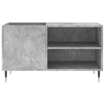 Platenkast 85x38x48 cm bewerkt hout betongrijs 4