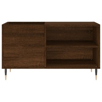 Platenkast 85x38x48 cm bewerkt hout bruin eikenkleur 4