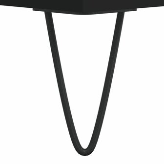 Platenkast 85x38x48 cm bewerkt hout zwart 7