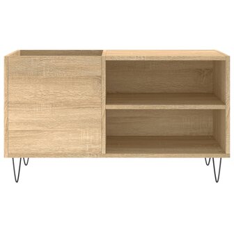 Platenkast 85x38x48 cm bewerkt hout sonoma eikenkleurig 4