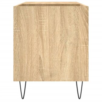 Platenkast 85x38x48 cm bewerkt hout sonoma eikenkleurig 5