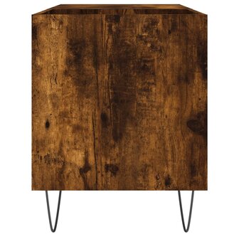 Platenkast 85x38x48 cm bewerkt hout gerookt eikenkleurig 5