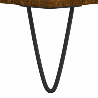 Platenkast 85x38x48 cm bewerkt hout gerookt eikenkleurig 7