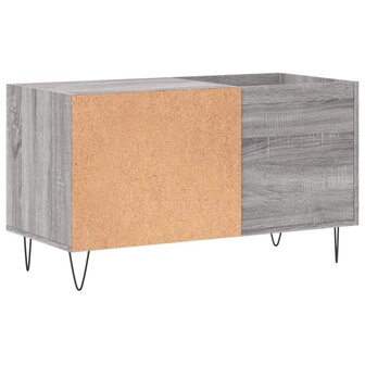 Platenkast 85x38x48 cm bewerkt hout grijs sonoma eikenkleurig 6