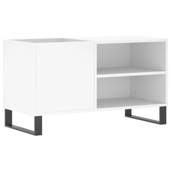 Platenkast 85x38x48 cm bewerkt hout wit 2