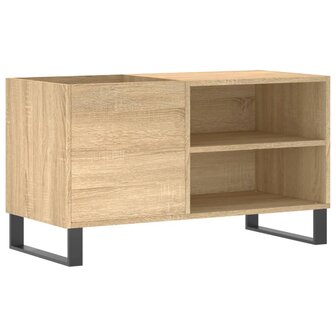 Platenkast 85x38x48 cm bewerkt hout sonoma eikenkleurig 2