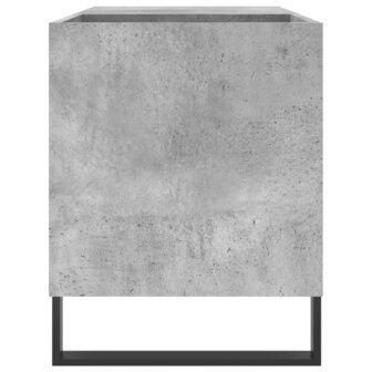 Platenkast 85x38x48 cm bewerkt hout betongrijs 5