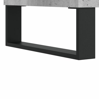 Platenkast 85x38x48 cm bewerkt hout betongrijs 7