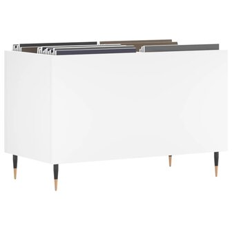 Platenkast 74,5x38x48 cm bewerkt hout wit 3