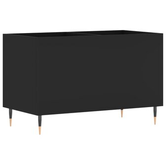 Platenkast 74,5x38x48 cm bewerkt hout zwart 6