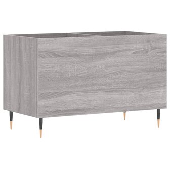 Platenkast 74,5x38x48 cm bewerkt hout grijs sonoma eikenkleurig 2