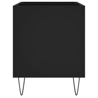 Platenkast 74,5x38x48 cm bewerkt hout zwart 5