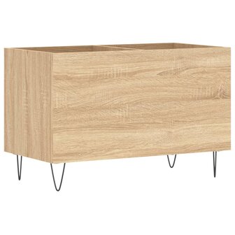 Platenkast 74,5x38x48 cm bewerkt hout sonoma eikenkleurig 2