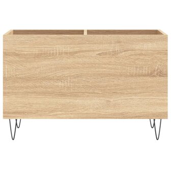 Platenkast 74,5x38x48 cm bewerkt hout sonoma eikenkleurig 4