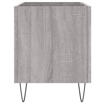 Platenkast 74,5x38x48 cm bewerkt hout grijs sonoma eikenkleurig 5
