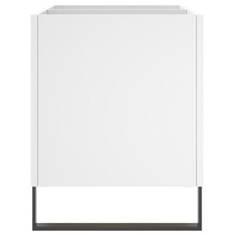 Platenkast 74,5x38x48 cm bewerkt hout wit 5