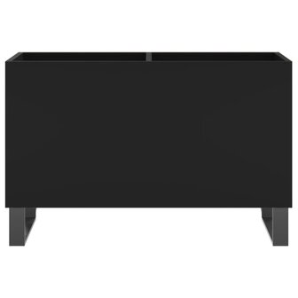 Platenkast 74,5x38x48 cm bewerkt hout zwart 4