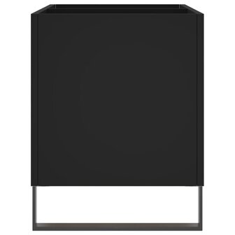 Platenkast 74,5x38x48 cm bewerkt hout zwart 5