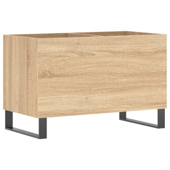 Platenkast 74,5x38x48 cm bewerkt hout sonoma eikenkleurig 6