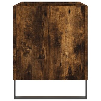 Platenkast 74,5x38x48 cm bewerkt hout gerookt eikenkleurig 5