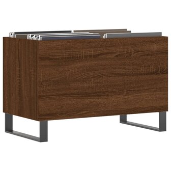 Platenkast 74,5x38x48 cm bewerkt hout bruin eikenkleur 3