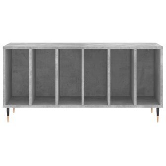 Platenkast 100x38x48 cm bewerkt hout betongrijs 4