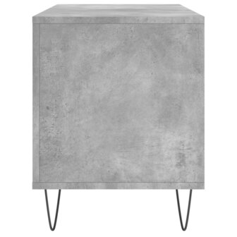 Platenkast 100x38x48 cm bewerkt hout betongrijs 5