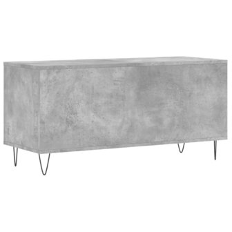 Platenkast 100x38x48 cm bewerkt hout betongrijs 6