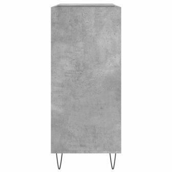 Platenkast 84,5x38x89 cm bewerkt hout betongrijs 5