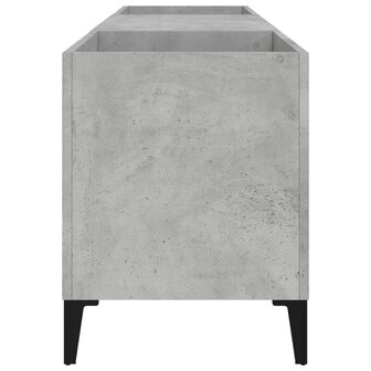 Platenkast 121x38x48 cm bewerkt hout betongrijs 6