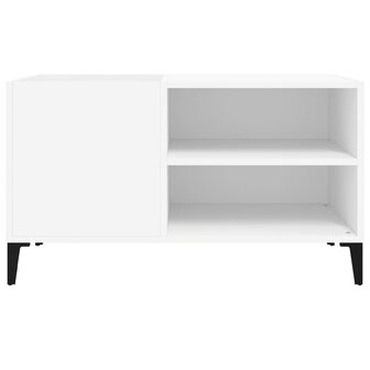 Platenkast 84,5x38x48 cm bewerkt hout wit 5