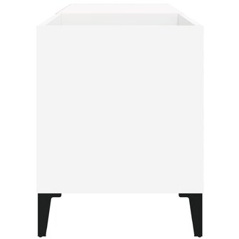 Platenkast 84,5x38x48 cm bewerkt hout wit 6