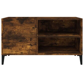 Platenkast 84,5x38x48 cm bewerkt hout gerookt eikenkleurig 5