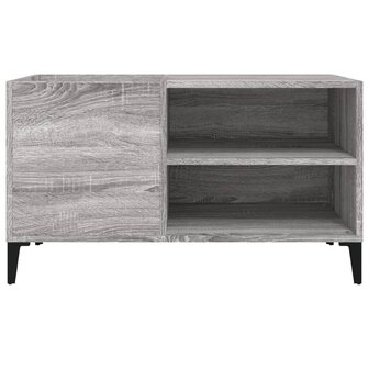 Platenkast 84,5x38x48 cm bewerkt hout grijs sonoma eikenkleurig 5
