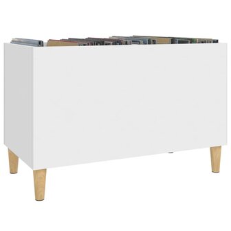 Platenkast 74,5x38x48 cm bewerkt hout wit 4