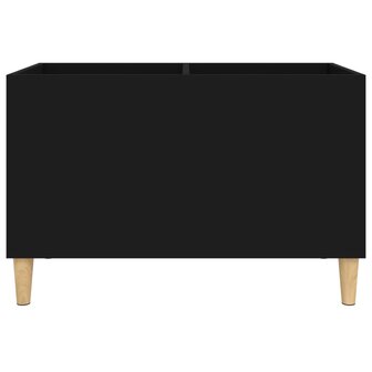 Platenkast 74,5x38x48 cm bewerkt hout zwart 5