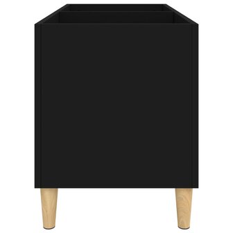 Platenkast 74,5x38x48 cm bewerkt hout zwart 6