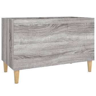 Platenkast 74,5x38x48 cm bewerkt hout grijs sonoma eikenkleurig 2
