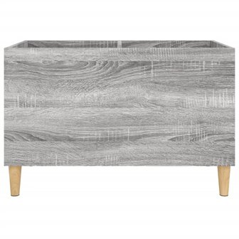 Platenkast 74,5x38x48 cm bewerkt hout grijs sonoma eikenkleurig 5
