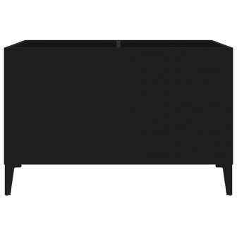 Platenkast 74,5x38x48 cm bewerkt hout zwart 5