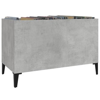 Platenkast 74,5x38x48 cm bewerkt hout betongrijs 4