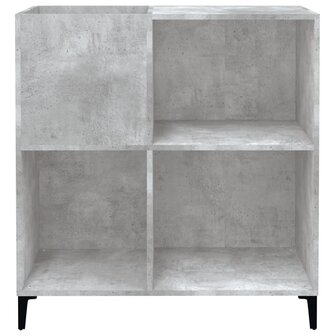 Platenkast 84,5x38x89 cm bewerkt hout betongrijs 5