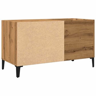 Platenkast 84,5x38x48 cm bewerkt hout artisanaal eikenkleur 6