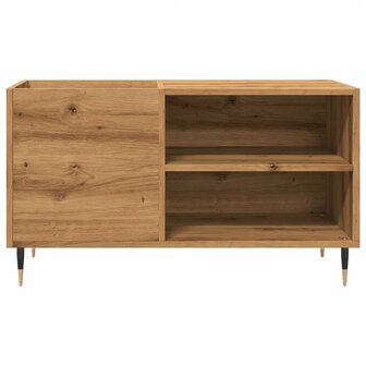 Platenkast 84,5x38x48 cm bewerkt hout artisanaal eikenkleur 4