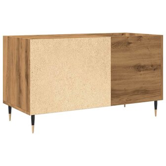 Platenkast 84,5x38x48 cm bewerkt hout artisanaal eikenkleur 6