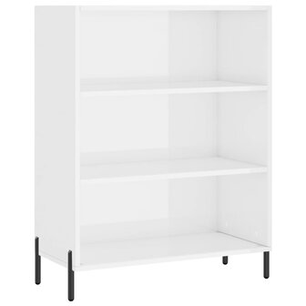 Schappenkast 69,5x32,5x90 cm bewerkt hout wit 2
