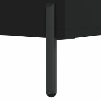 Schappenkast 69,5x32,5x90 cm bewerkt hout zwart 7