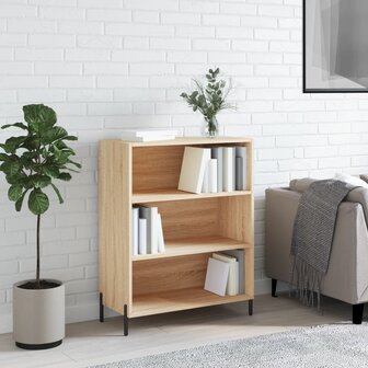 Schappenkast 69,5x32,5x90 cm bewerkt hout sonoma eikenkleurig 1