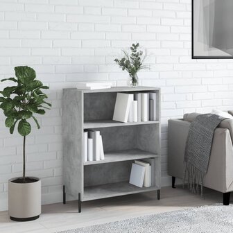 Schappenkast 69,5x32,5x90 cm bewerkt hout betongrijs 1