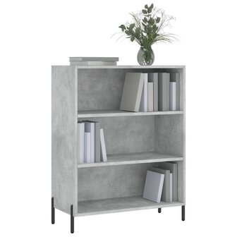 Schappenkast 69,5x32,5x90 cm bewerkt hout betongrijs 3